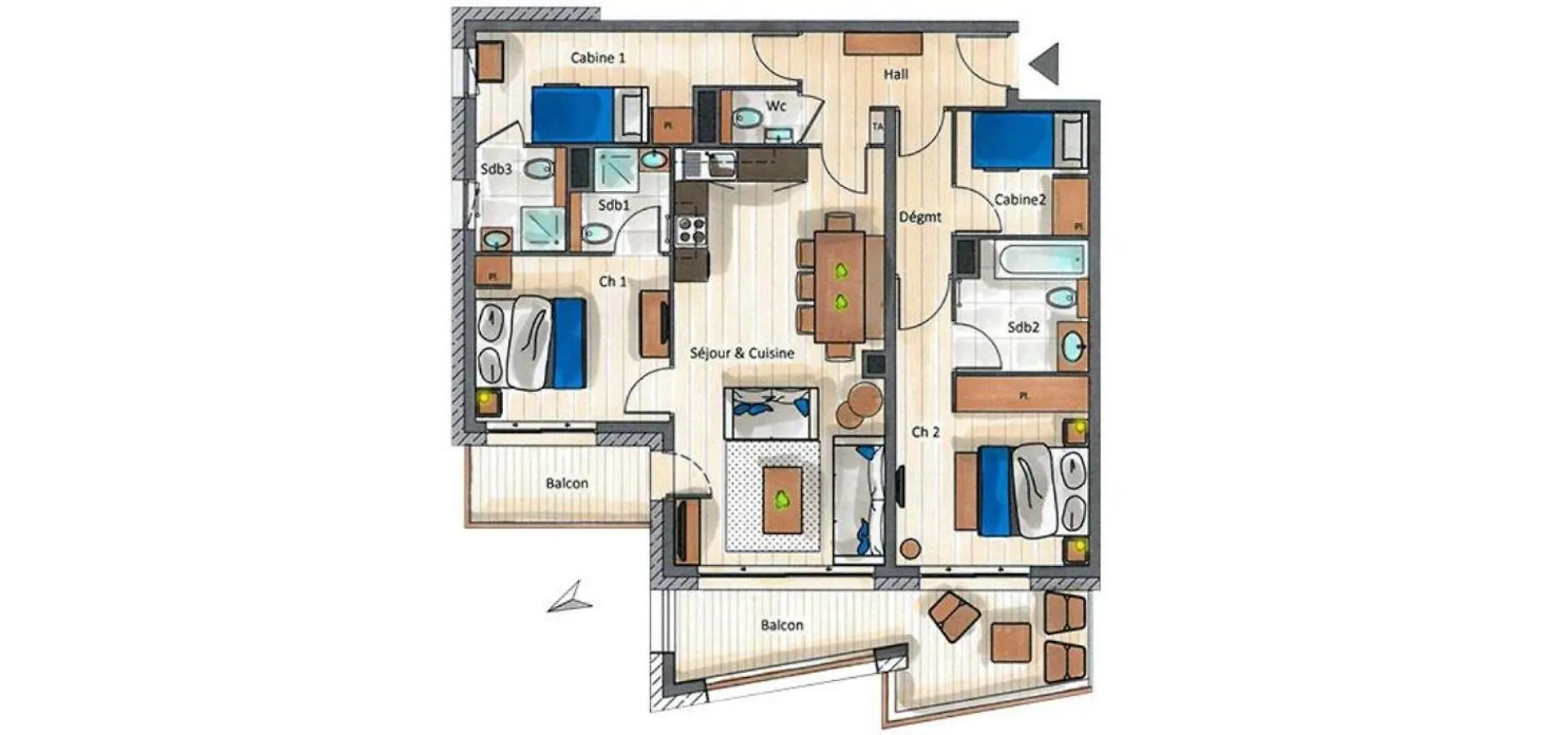 شقة Le C By Alpine Resorts كورشوفيل